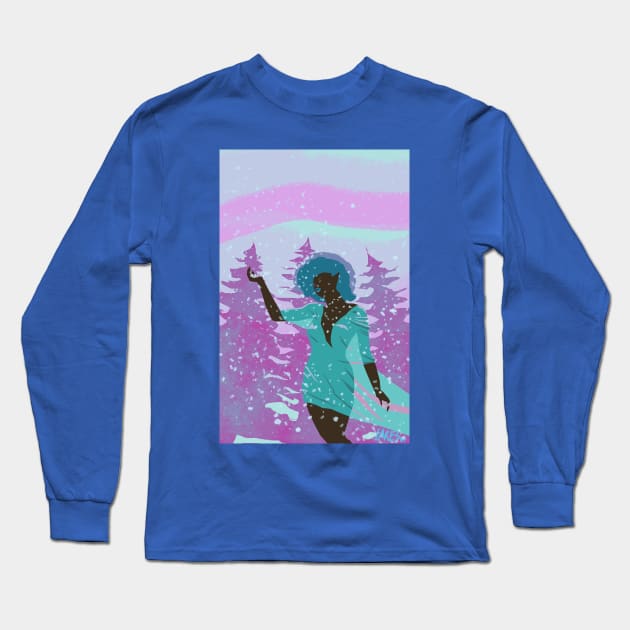 winter elf witch Long Sleeve T-Shirt by Space Spector